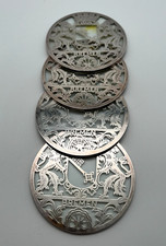 Silber Glas Untersetzer Silber