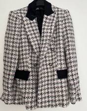 Zara tweed boucle jacke blazer - zara,