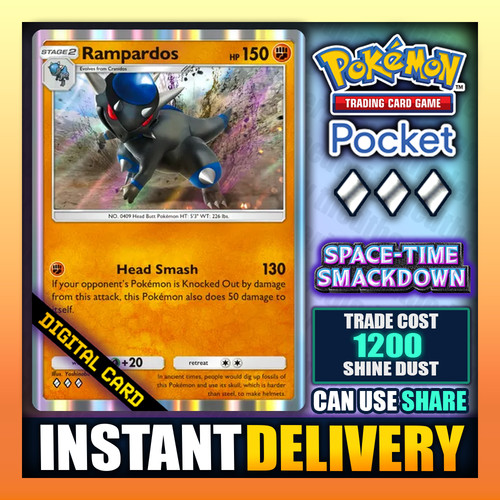 Pokemon tcg pocket rampardos - pokemon,