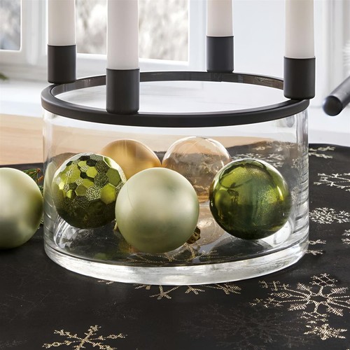 Glas schale kerzenständer - glas,