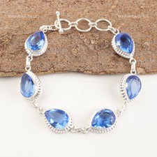 Birne Tansanit Stein 925