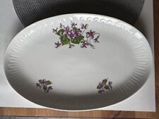 Henneberg Porzellan 1777 DDR Kuchenteller Aufschnittplatte oval 32 x 21 cm