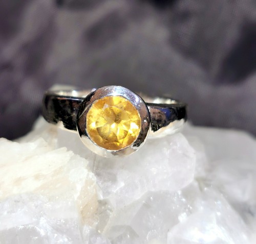 Ring mit citrin 925er - ,
