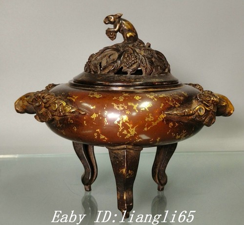 Old marked purple bronze - purple, gold