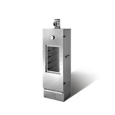 Smoki Isoliert+Fenster Edelstahl 85x39x33cm Räucherschrank Räucherofen Smoker