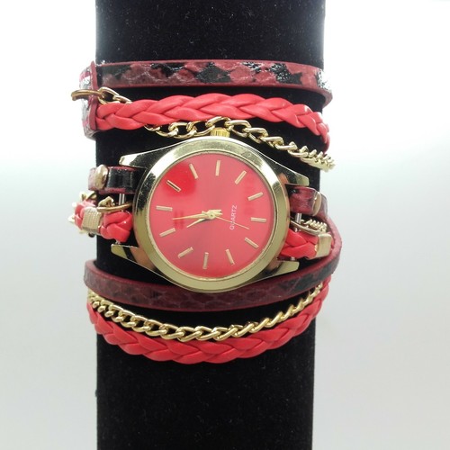 Damen leder armbanduhr - leder,