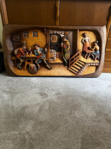 Holzrelief wandbild - holzrelief,