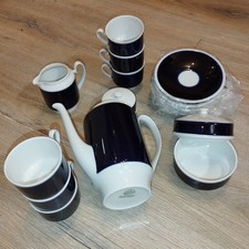 Weimar-Porzellan Kaffeeservice kobaltblau 6 Personen Zuckerdose Milchkännchen