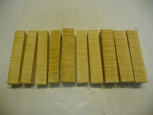 Riegelahornholz pen blanks 10 - blanks;,