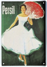 Blechpostkarte persil weisse - persil,