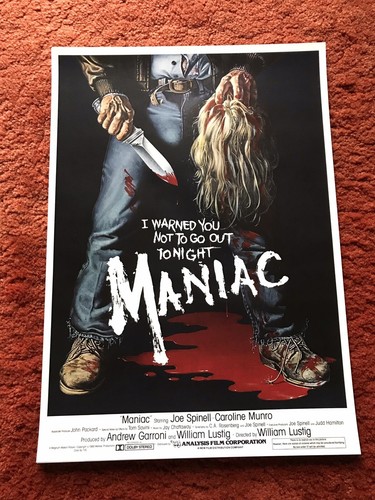Maniac filmplakat poster - maniac, us