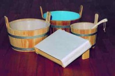 Fusswanne Fußkübel Fussbecken Fußbottich Saunawanne Saunakübel Tauchbecken Zuber