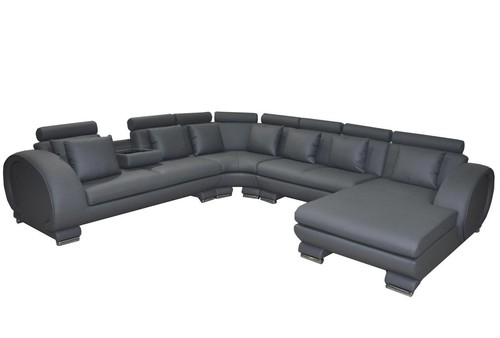 Eck leder sofa couch - leder,