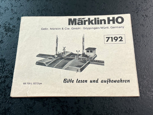 Märklin 7192 bahnübergang - h0,