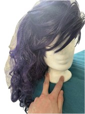 Show Perücke Wig Blau