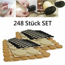 248x Möbelgleiter Filzgleiter Selbstklebend Stuhlgleiter Stuhl Filz Bodenschutz