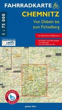 Fahrradkarte Chemnitz Von Döbeln bis zum Fichtelberg (Land-)Karte Deutsch 2022