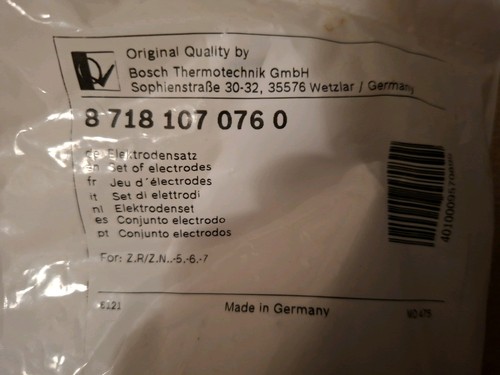 Bosch junkers elektrodensatz - bosch,
