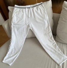Monari Hose Sweathose weiß