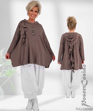 LAGENLOOK Shirt Tunika Hoodie