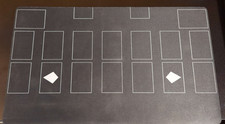 Yu-Gi-Oh! Plain Black Zones Playmat | Schwarze Spielmatte mit Zonen