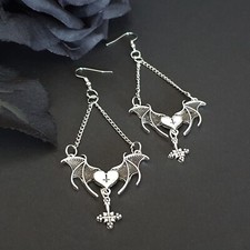 Gothik Ohrringe Petruskreuz