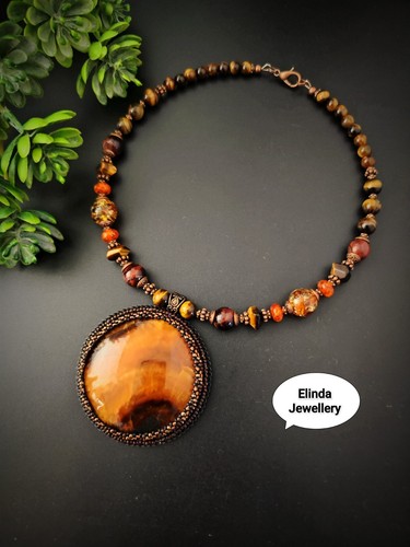 Collier edelstein mit - edelstein,