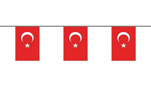 Fahnenkette türkei fahne - 6,
