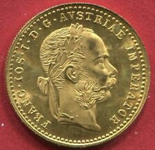 ÖSTERREICH 1915  1 Dukat in 986/1000 Gold Kaiser Franz Joseph prägefrisch 3,49g.