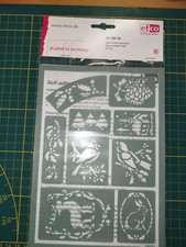 Stencil Weihnachtsidyll von Efco ovp ca. 15 x 21 cm