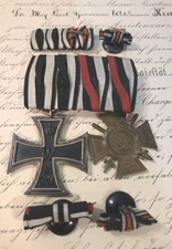Preußen WK1 Ordensspange EK2 & Frontkämpferkreuz + Feldspange + 4 Miniaturen 