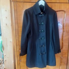 schwarzer Mantel Gr 38 von orsay leicht gefüttert