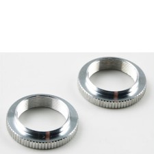 Rändelmutter 2 Stück silber