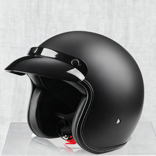 Jethelm Motorrad matt schwarz