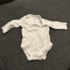 Baby Body Langarm Gr. 56 Weiß