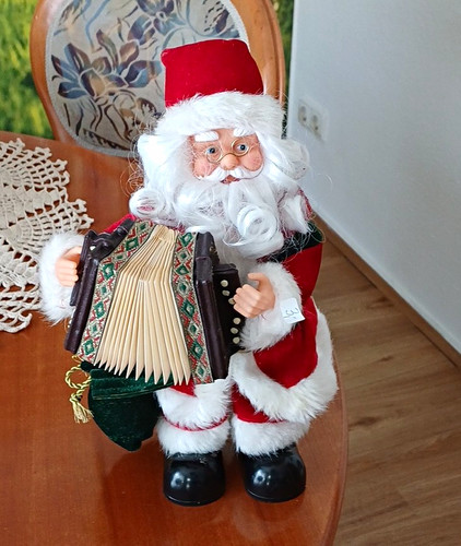Weihnachtsmann deko figur mit - weihnachtsmann,