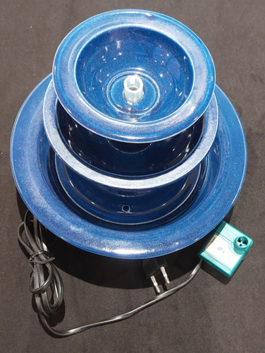 Zimmerbrunnen keramik blau - zimmerbrunnen,