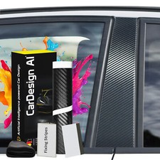 Dekor Carbon für Audi A3 8L 1996-2006 S3/RS3 3-Türer Zierleiste Tür B-Säule