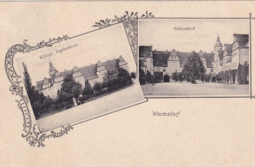 Wermsdorf 1914 jagdschloss - wermsdorf,