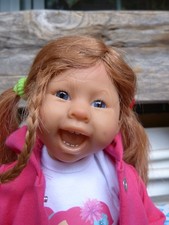 Künstler Puppe LEA, Müller-Wichtel; Fa. Schildkröt, neu, OVP, Zertifikat