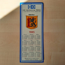 DDR Blechkalender 1985