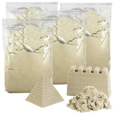 Playtastic Magic Sand: Kinetischer Sand grob, 4 kg (Indoor Sand, Knete Sand)