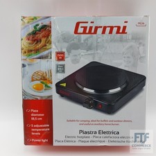 Girmi PE26 Gusseiserne Einzelkochplatte, 1500 W, 5 Temperaturstufen, Durchmesser