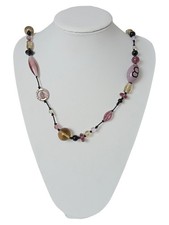 ANTICA MURRINA Damen Halskette Mehrfarbig Glas Metall Elegant 82cm
