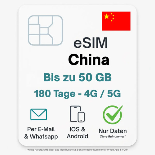China esim datentarif - esim, digitale