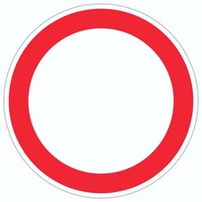 Durchfahrt verboten Aufkleber