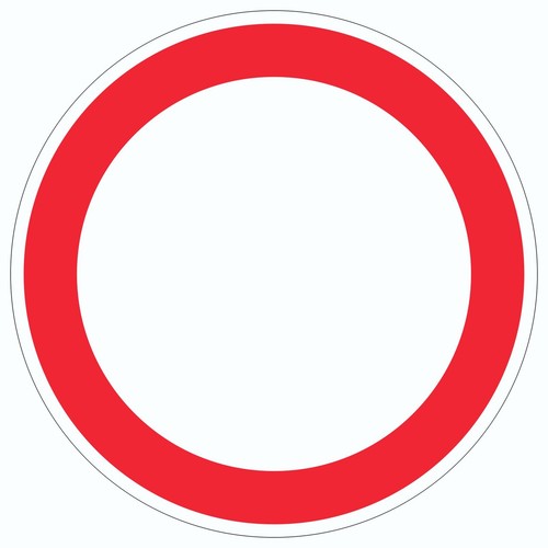 Durchfahrt verboten aufkleber - verboten,