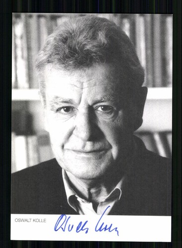 Oswalt kolle autogrammkarte - kolle,