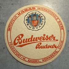Bierdeckel Coaster Beermat Budweiser Budvar  #1007# Frankfurt, Kassel