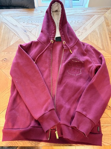 Superdry weinrote jacke mit - superdry,